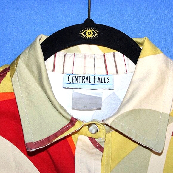 Vintage Central Falls Abstract Print Shirt - Women's Size M - Made in USA - Picture 3 of 10